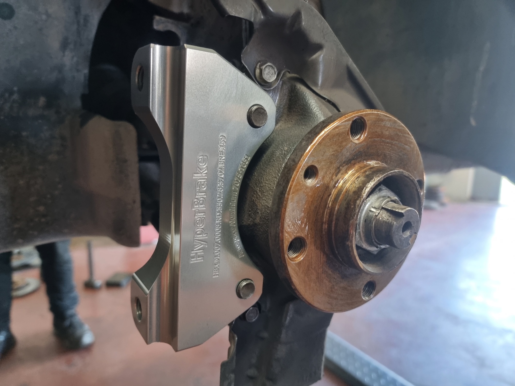 HyperBrake Motorsport Front 4pot Big Brake Kit without calipers for Fiat Bravo II for Brembo calipers from Alfa Romeo 159 TBi/Renault Megane RS and monoblock brake discs 330x28mm - Image 2